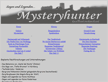 Tablet Screenshot of mysteryhunter.de